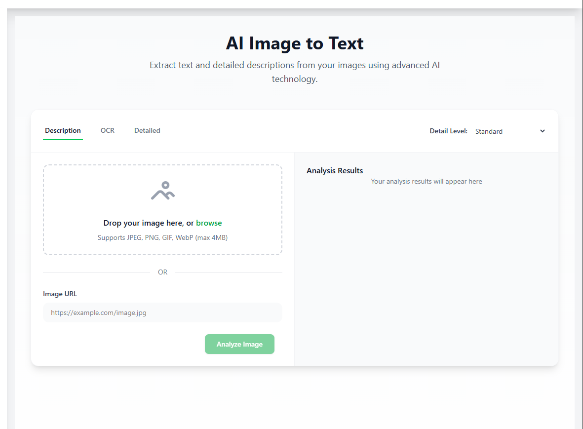 AI Image to Text